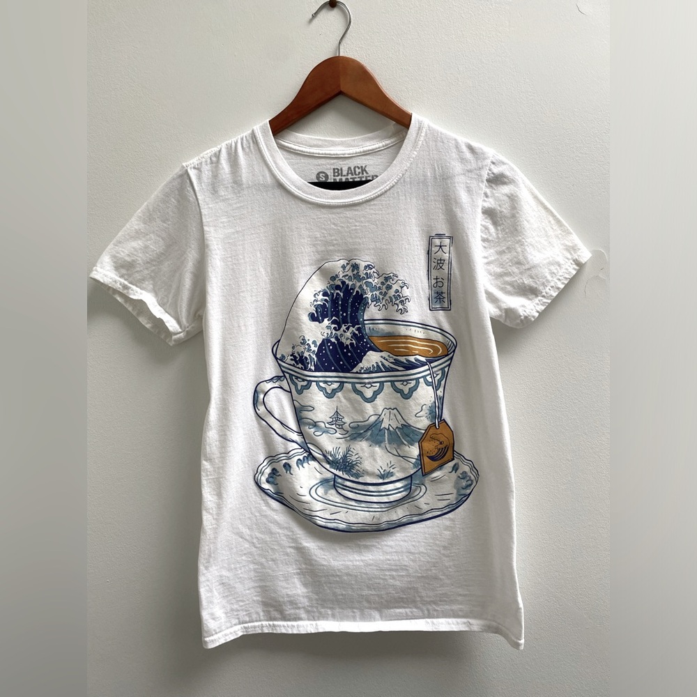 Men’s Black Matter - The Great Kanagawa T-Shirt By Vincent Trinidad